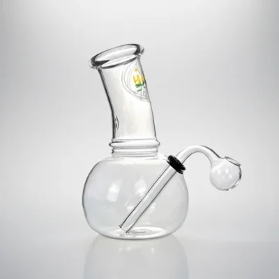Small Crack Bong 14cm with Glass Pipe 11cm