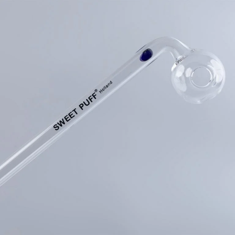Sweet Puff Glass Pipe 14cm Coloured Balancer Pack X6 - Image 2