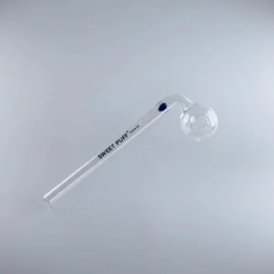 Sweet Puff Glass Pipe 14cm Coloured Balancer Pack X6