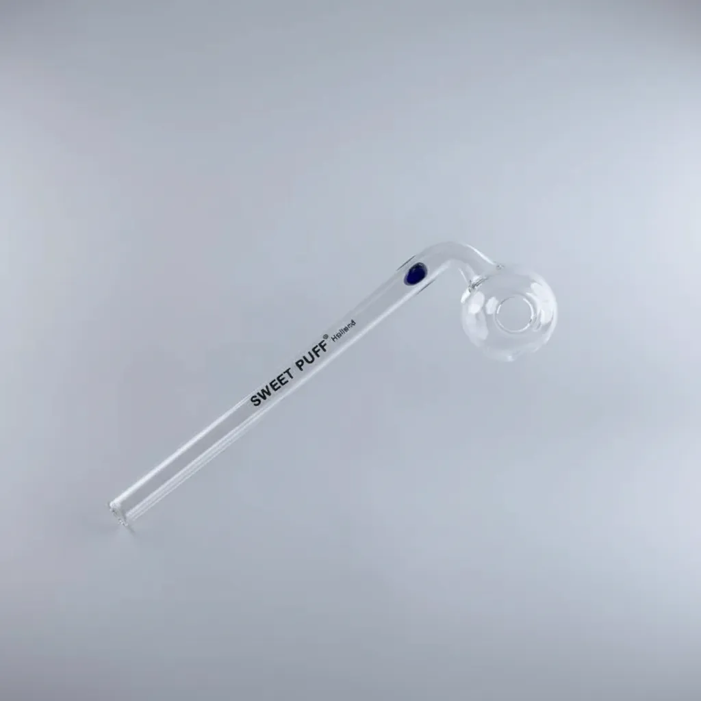 Sweet Puff Glass Pipe 14cm Coloured Balancer Pack X6