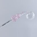 Bunny Sweet Puff Glass Pipe 14cm Pink Bunny and Balancer Pack X12