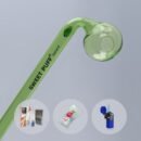 Combo Full X1 Curved Sweet Puff Glass Pipe 14cm Green Balancer