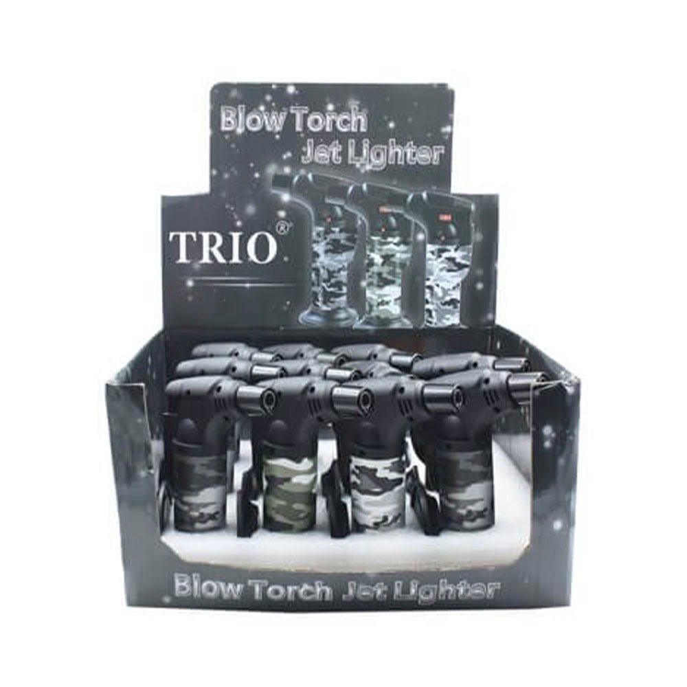 Pack 2X Camo Stand Up Blow Torch Jet Lighter - Image 2