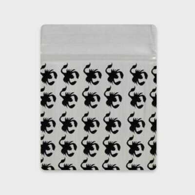Resealable Plastic Bags 30×30 mm Black Scorpion Patterns