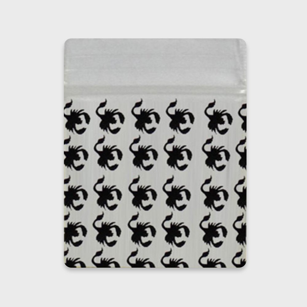 Resealable Plastic Bags 30×30 mm Black Scorpion Patterns