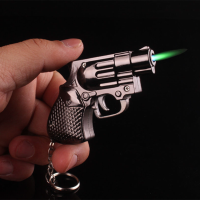 Small Keyring Gun Jet Lighter 8cm