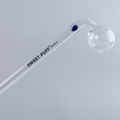 Sweet Puff Glass Pipe 14cm Coloured Balancer Pack X14